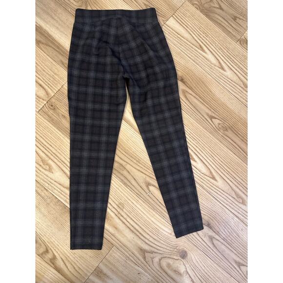 Loft Pull on Plaid Pants brown and black Womens XSmall Petite - Picture 5 of 6